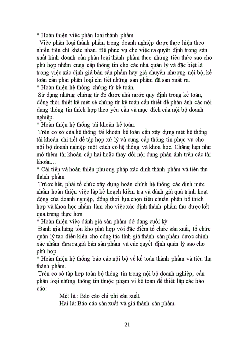 image for page Thực trạng và một số ý kiến về kế toán thành phẩm và tiêu thụ thành phẩm trong các doanh nghiệp sản xuất.