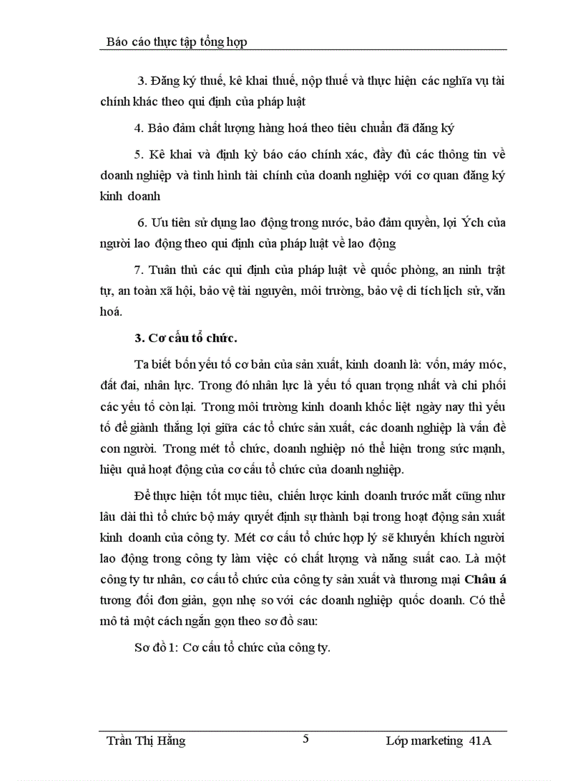 image for page Báo cáo thực tập tại Công ty sản xuất và thương mại châu á