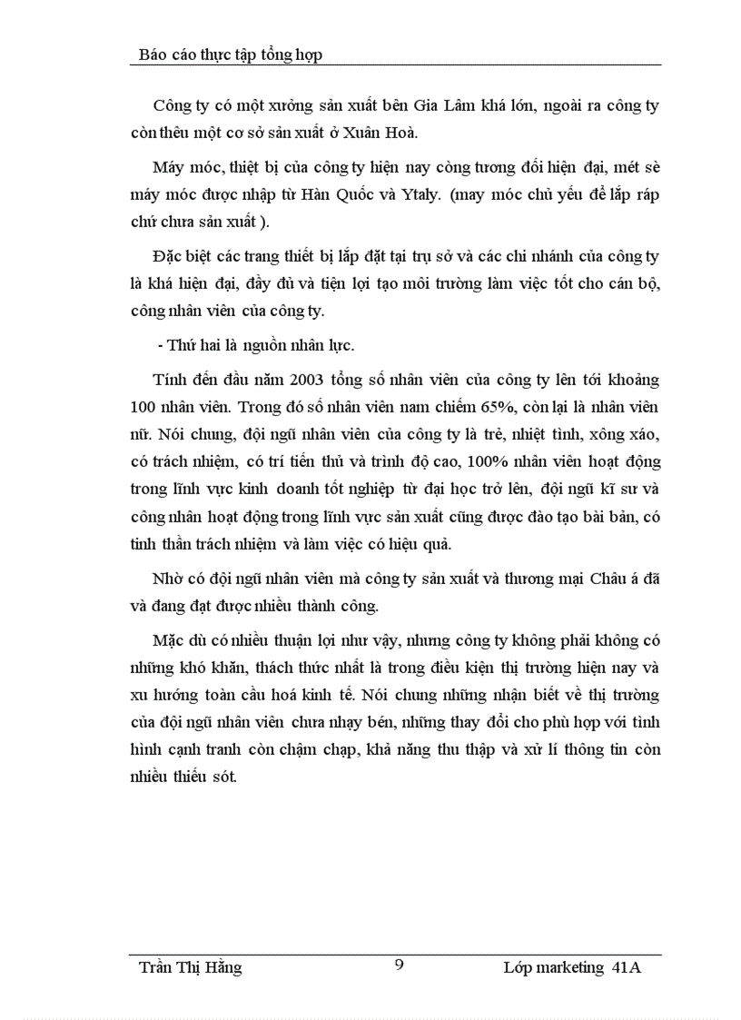 image for page Báo cáo thực tập tại Công ty sản xuất và thương mại châu á