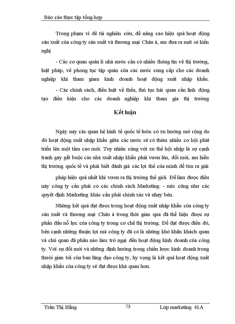 image for page Báo cáo thực tập tại Công ty sản xuất và thương mại châu á