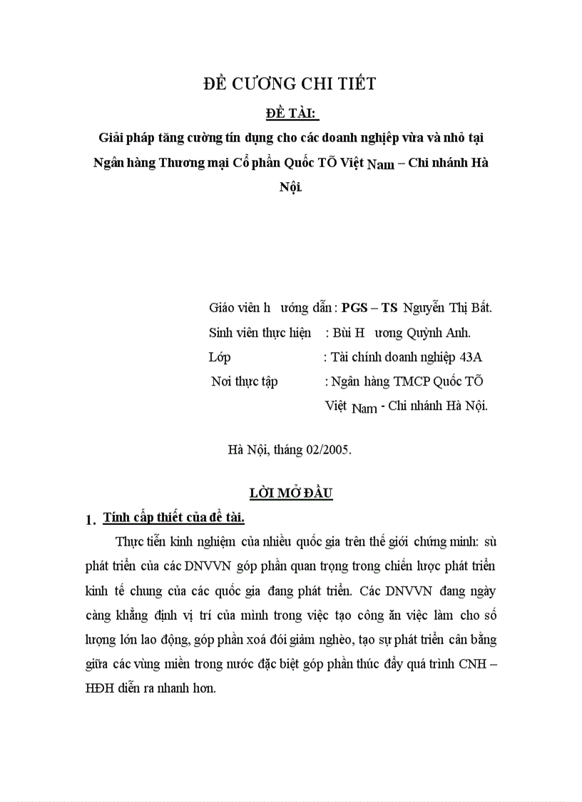 image for page Phân tích và đánh giá thực trạng hoạt động của các DNVVN và hoạt động tín dụng đối với các DNVVN tại VIB
