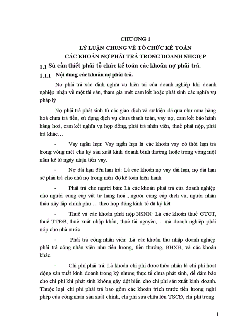 image for page Tổ chức kế toán các khoản nợ phải trả trong doanh nhgiệp