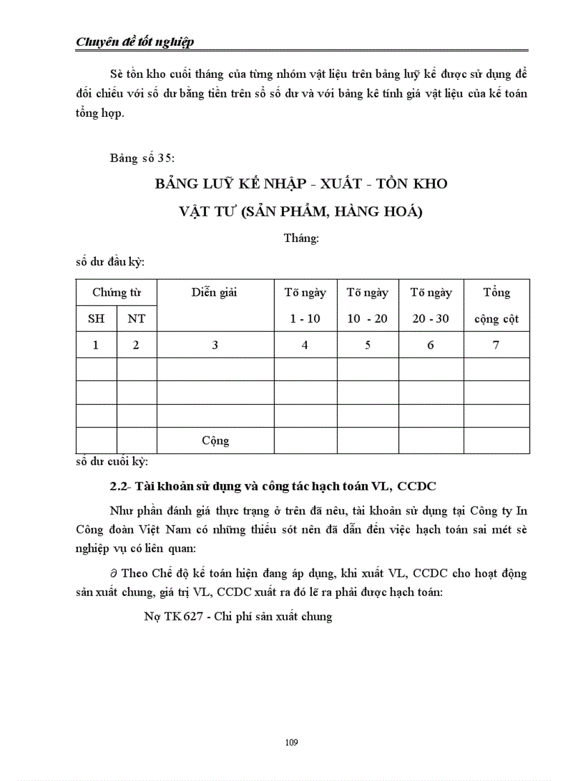 image for page Hạch toán vật liệu và công cụ, dụng cụ với việc nâng cao hiệu quả sử dụng vốn lưu động tại Công ty In Công đoàn Việt Nam