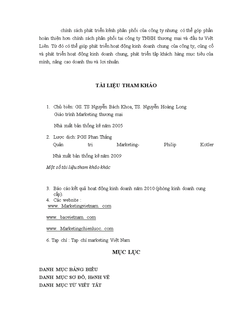 image for page Giải pháp phát triển kênh phân phối nông sản của công ty TNHH thương mại và đầu tư Việt Liên