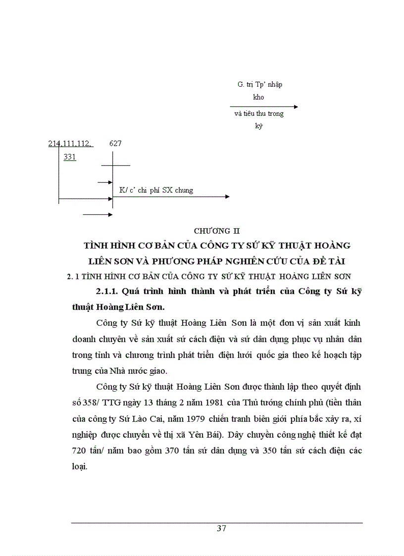 image for page Kế toán chi phí sản xuất và tính giá thành sản phẩm ở Công ty Sứ kỹ thuật Hoàng Liên Sơn - Yên Bái