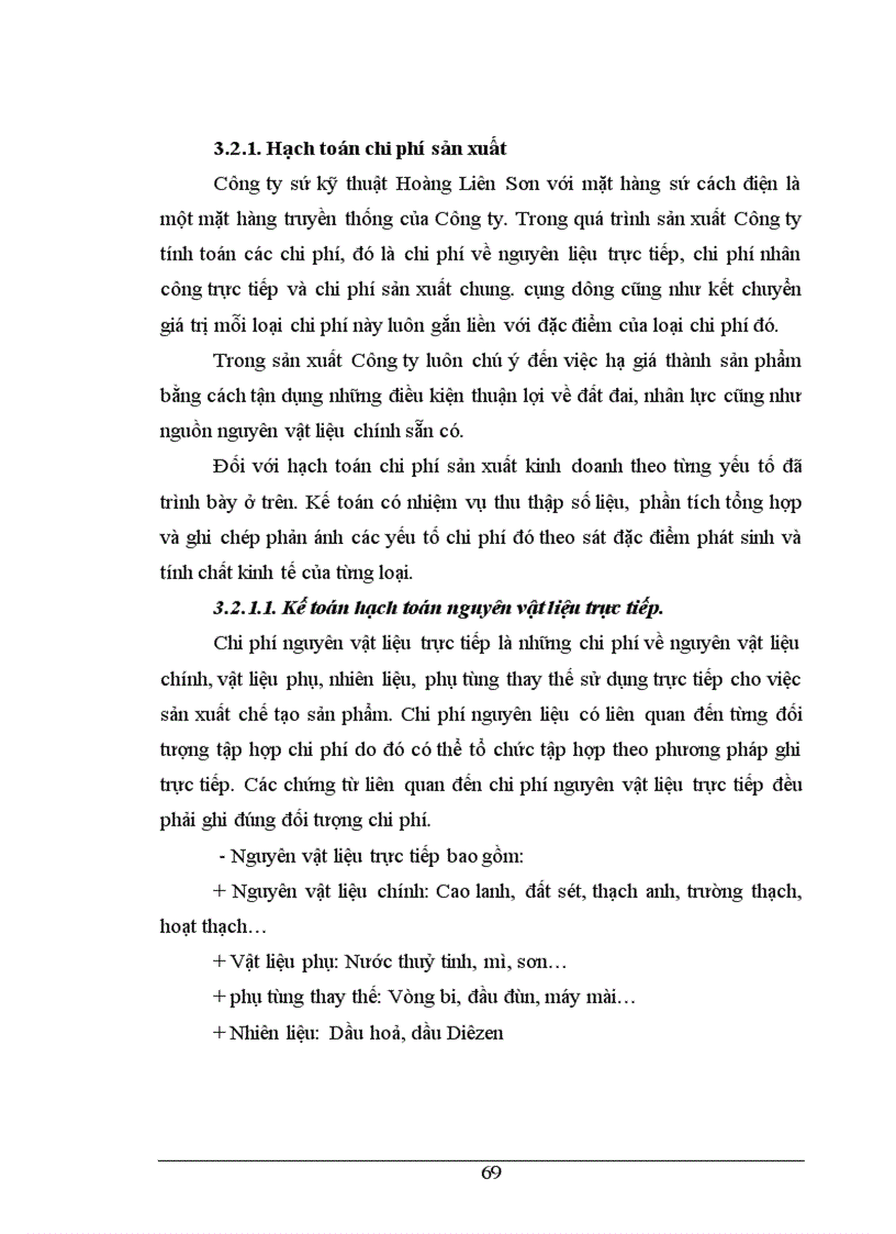 image for page Kế toán chi phí sản xuất và tính giá thành sản phẩm ở Công ty Sứ kỹ thuật Hoàng Liên Sơn - Yên Bái