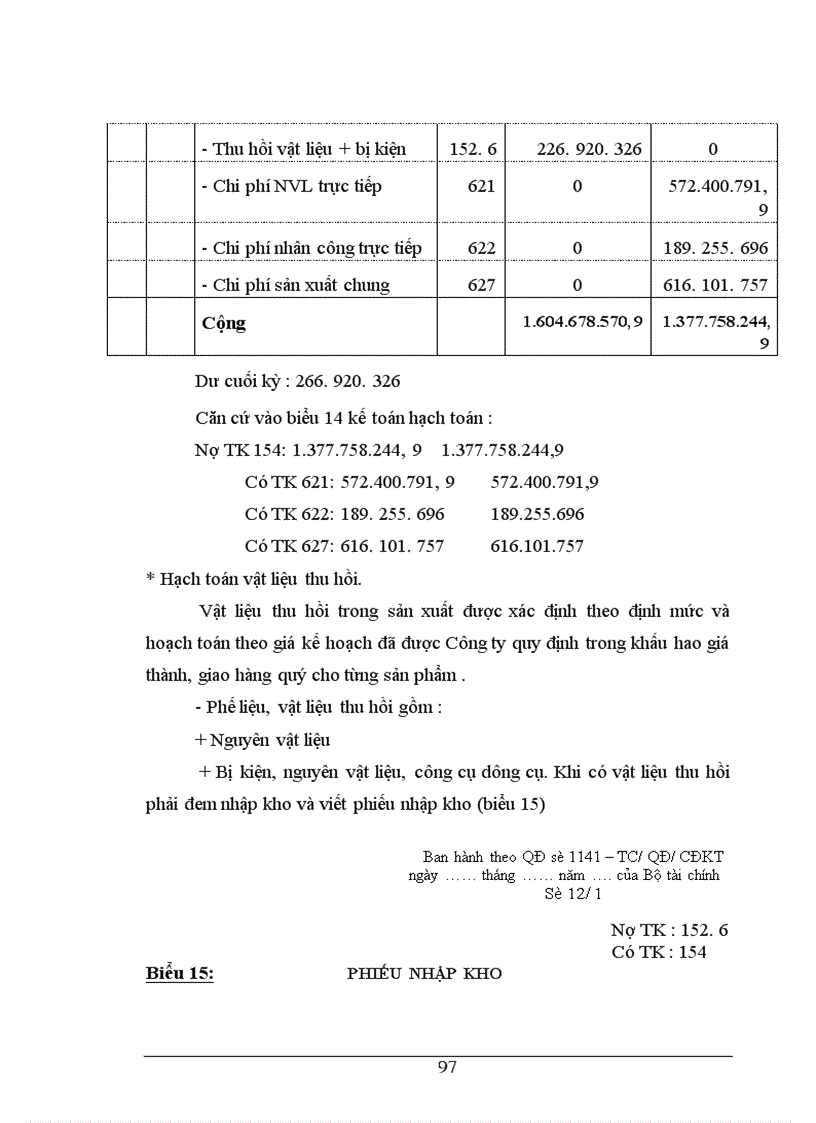 image for page Kế toán chi phí sản xuất và tính giá thành sản phẩm ở Công ty Sứ kỹ thuật Hoàng Liên Sơn - Yên Bái