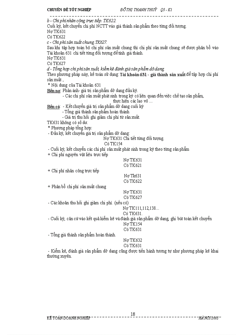 image for page Hoàn thiện kế toán chi phí sản xuất và tính giá thành sản phẩm trong doanh nghiệp sản xuất – khảo sát tại xí nghiệp 26.1-Bộ Quốc Phòng