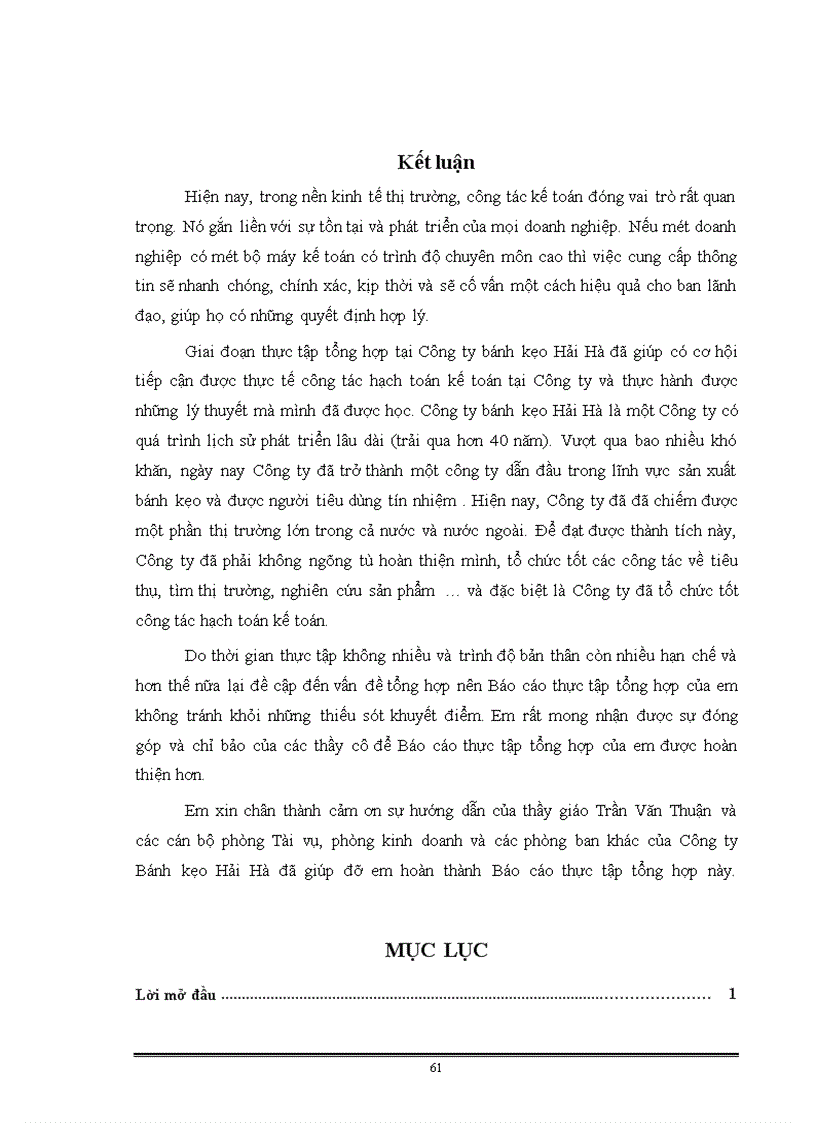 image for page Đánh giá khái quát tổ chức hạch toán kế toán tại Công ty bánh kẹo Hải Hà.
