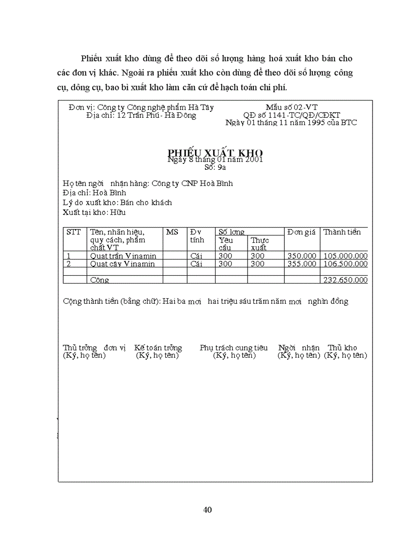image for page Hoàn thiện hạch toán tiêu thụ và kết quả tiêu thụ tại công ty Công nghệ phẩm Hà tây