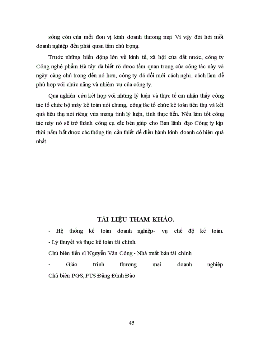 image for page Hoàn thiện hạch toán tiêu thụ và kết quả tiêu thụ tại công ty Công nghệ phẩm Hà tây