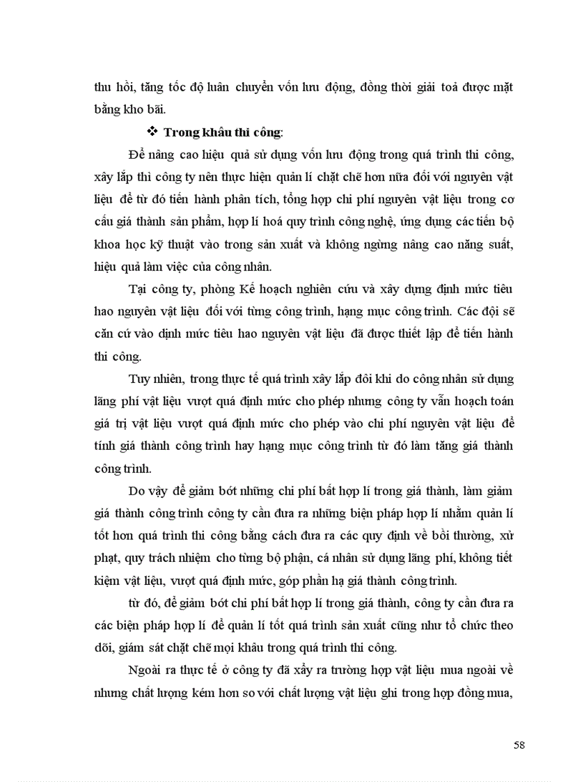 image for page Hoàn thiện hạch toán nguyên vật liệu với việc nâng cao hiệu quả sử dụng vốn lưu động tại công ty công ty cầu 1 Thăng Long