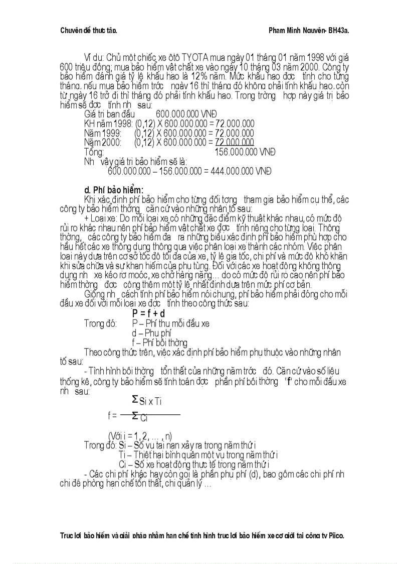 image for page Tình hình trục lợi bảo hiểm xe cơ giới và biện pháp hạn chế tại công ty Pjico