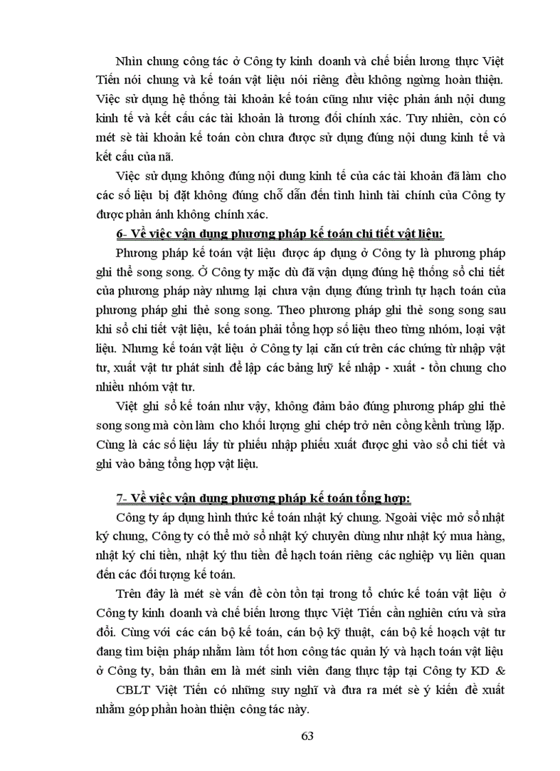 image for page Một số đề xuất nhằm góp phần hoàn thiện tổ chức công tác Kế toán vật liệu tại công ty KD&cblt việt tiến