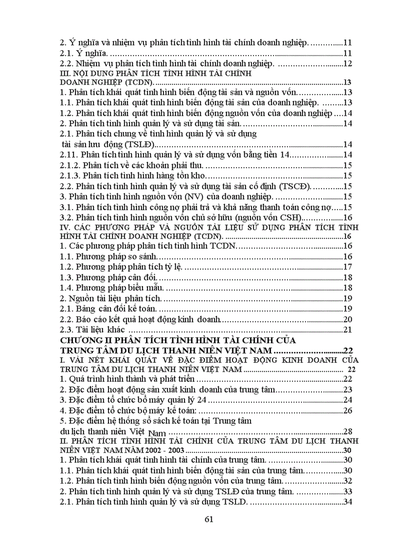 image for page Phân tích tình hình tài chính và giải pháp nhằm nâng cao khả năng tài chính tại trung tâm du lịch thanh niên việt nam