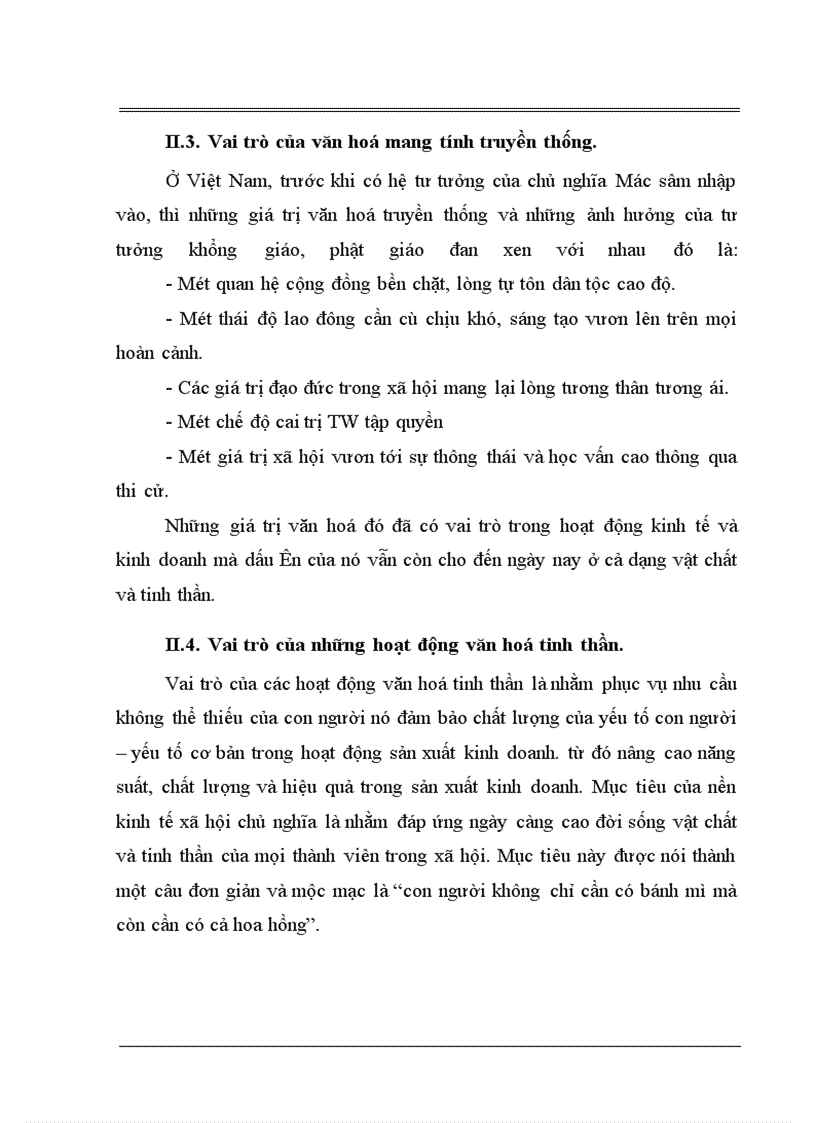 image for page Tầm quan trọng của việc đưa các yếu tố văn hoá vào sản xuất kinh doanh