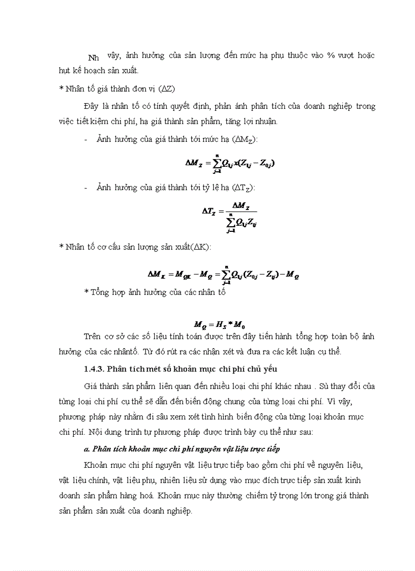 image for page Phân tích chi phí sản xuất kinh doanh và các biện pháp hạ giá thành sản phẩm tại Công ty Dệt may Hà Nội