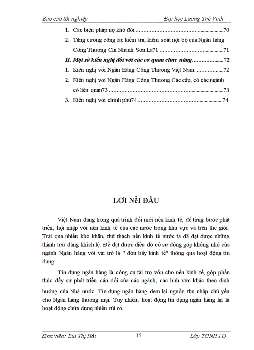 image for page Giải pháp phòng ngừa rủi ro tín dụng tại Chi Nhánh Ngân Hàng Công Thương Sơn La