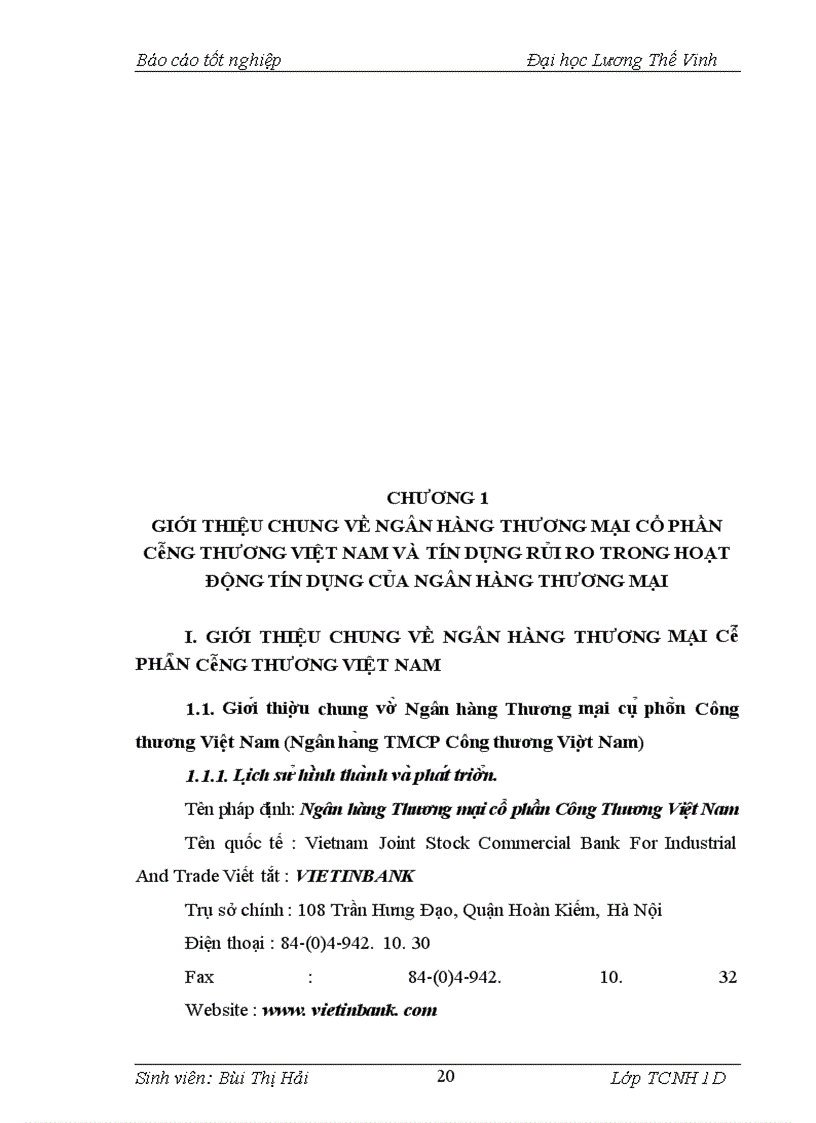 image for page Giải pháp phòng ngừa rủi ro tín dụng tại Chi Nhánh Ngân Hàng Công Thương Sơn La