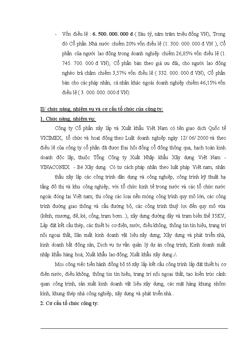 image for page Phân tích thực trạng hoạt động của Công ty cổ phần xây lắp và xuất nhập khẩu Việt Nam