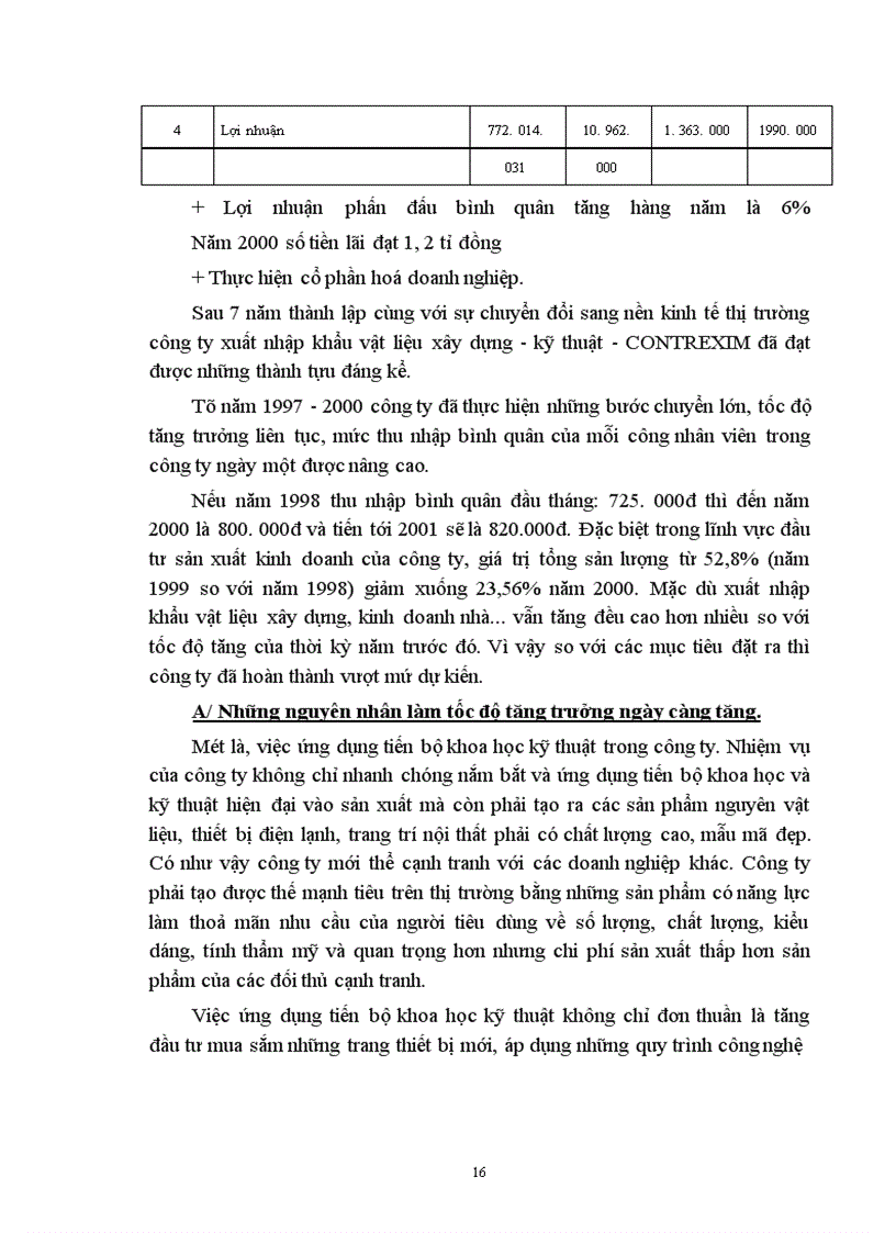 image for page Tình hình thực hiện phát triển kinh doanh của công ty xây lắp XNK vật liệu xây dựng kỹ thuật - CONSTREXIM