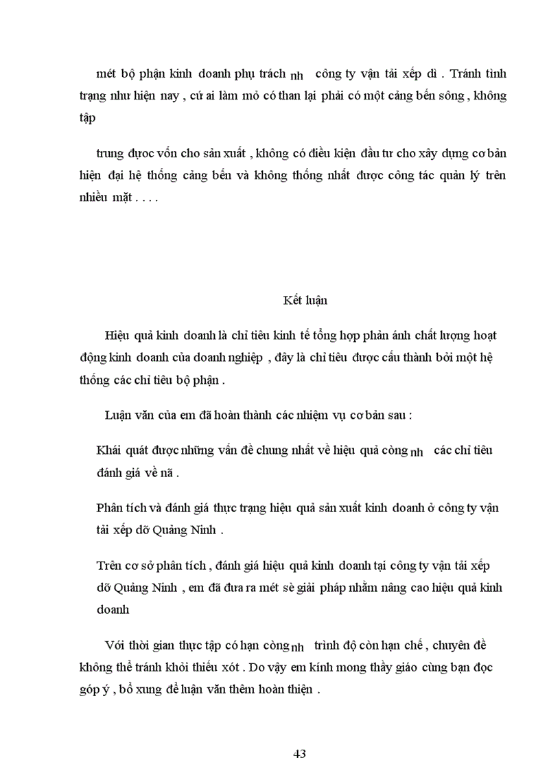 image for page Giải pháp nâng cao hiệu quả sản xuất kinh doanh ở công ty vận tải xếp dỡ Quảng Ninh để viết luận văn tốt nghiệp