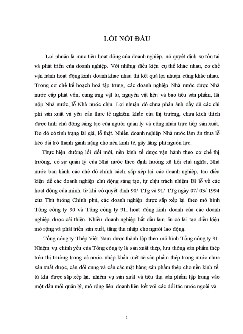 image for page Một số giải pháp nhằm nâng cao lợi nhuận của Tổng công ty Thép Việt Nam