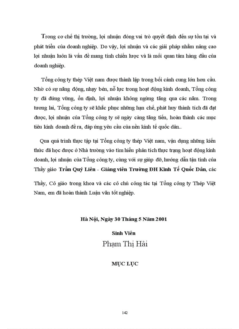 image for page Một số giải pháp nhằm nâng cao lợi nhuận của Tổng công ty Thép Việt Nam