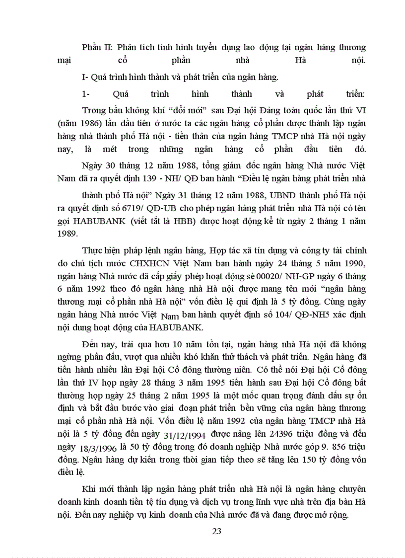 image for page Phân tích tình hình tuyển dụng lao động tại ngân hàng thương mại cổ phần nhà Hà Nội
