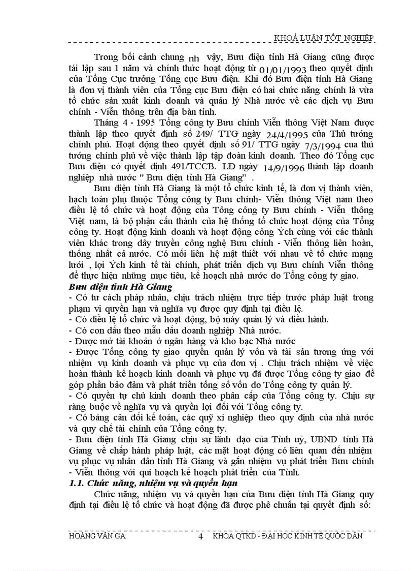image for page Giải pháp hoàn thiện kế hoạch phát triển mạng lưới viễn thông tại Tỉnh Hà Giang giai đoạn 2003 - 2005