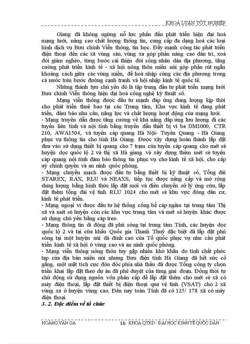 image for page Giải pháp hoàn thiện kế hoạch phát triển mạng lưới viễn thông tại Tỉnh Hà Giang giai đoạn 2003 - 2005