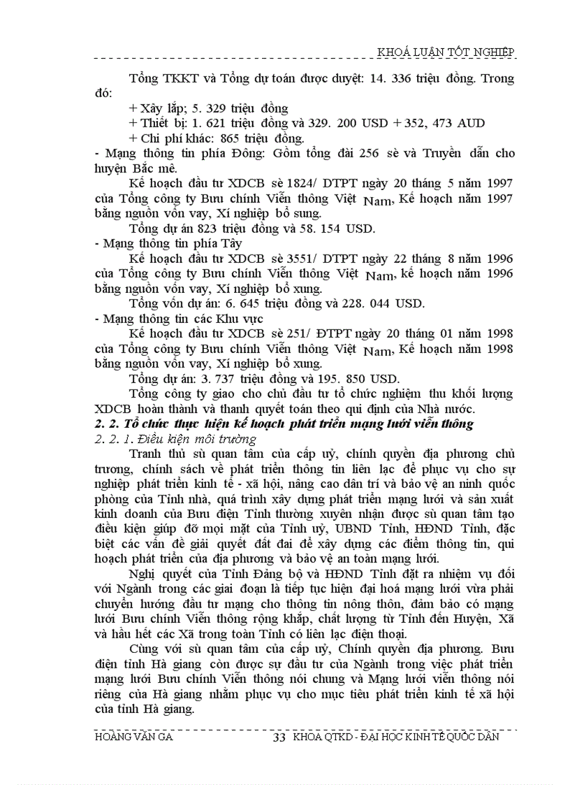 image for page Giải pháp hoàn thiện kế hoạch phát triển mạng lưới viễn thông tại Tỉnh Hà Giang giai đoạn 2003 - 2005