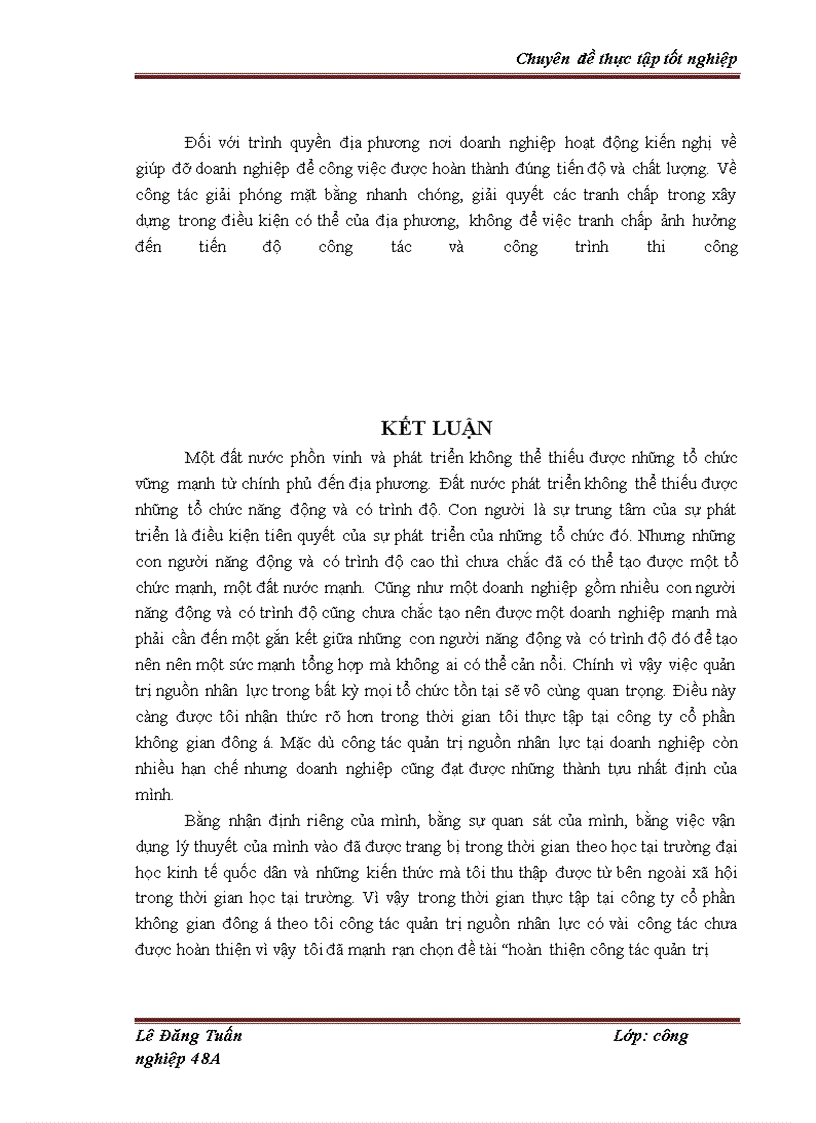 image for page Hoàn thiện công tác quản trị nguồn nhân lực tại công ty cổ phần Không Gian Đông Á