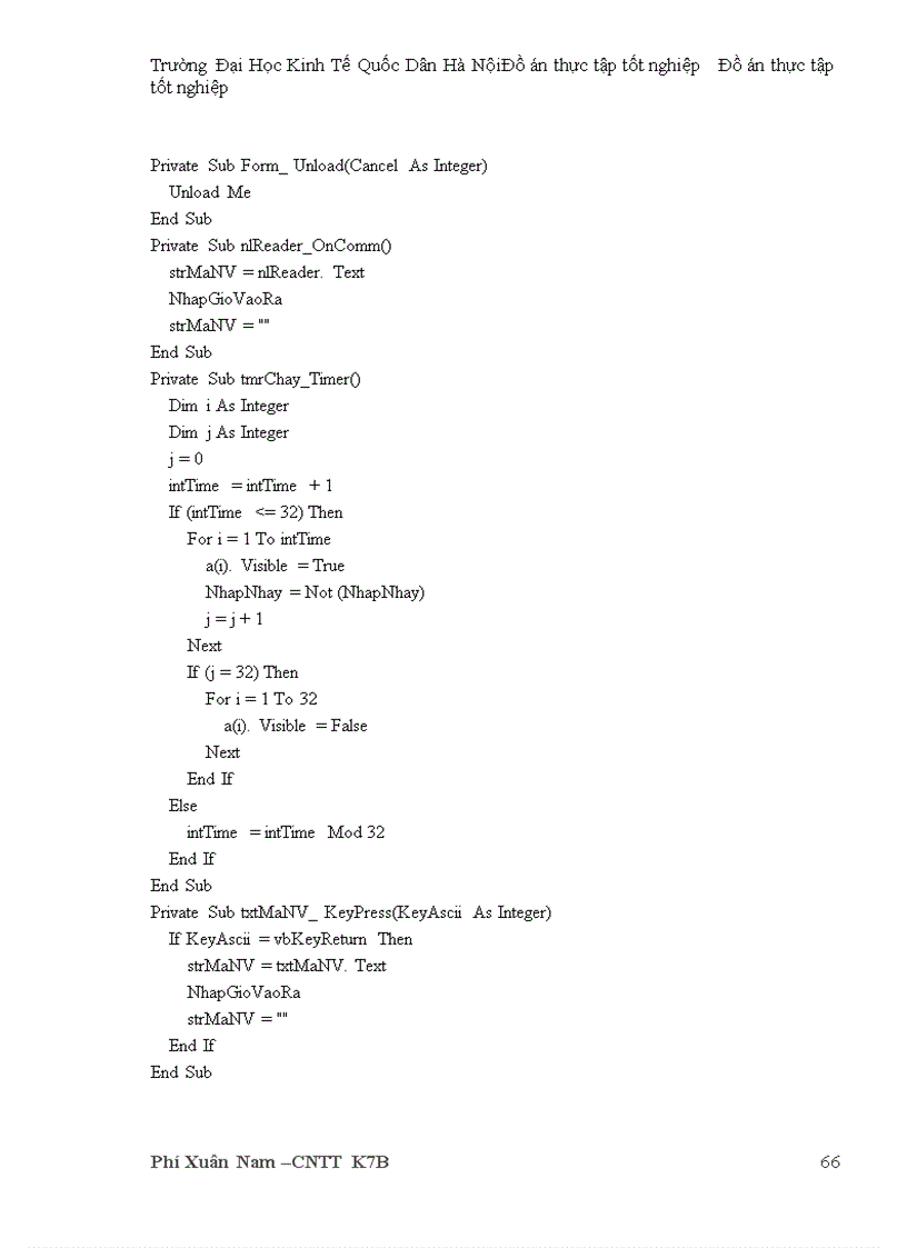 image for page Hệ Thống Chấm Công Sử Dụng Công Nghệ Thẻ sử dụng ngôn ngữ lập trình Visual Basic 6