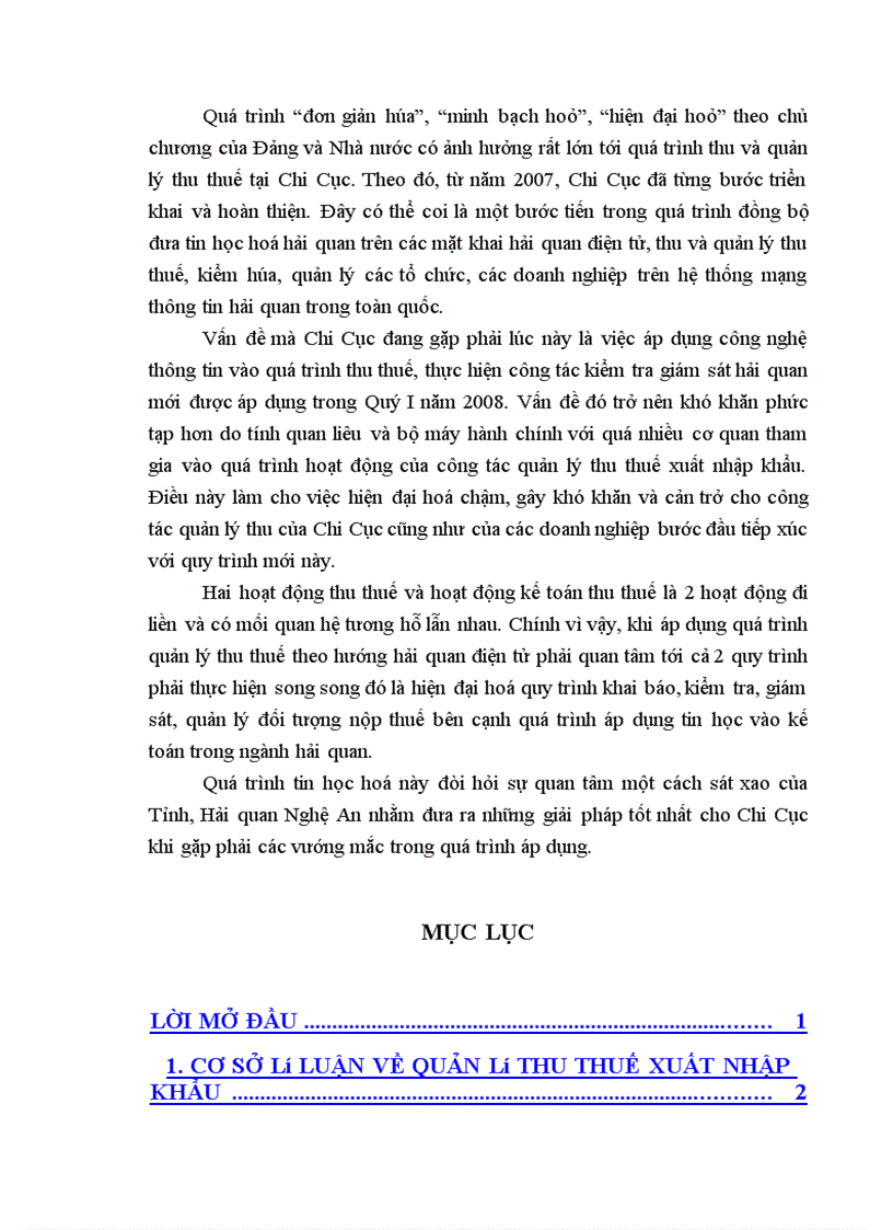 image for page Quản lý thu thu thuế xuất nhập khẩu tại Chi Cục Hải quan Cửa khẩu Cảng (Cửa Lò, Nghệ An)