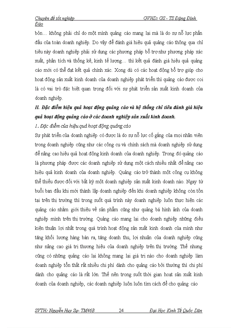 image for page Hiệu quả hoạt động quảng cáo của các doanh nghiệp