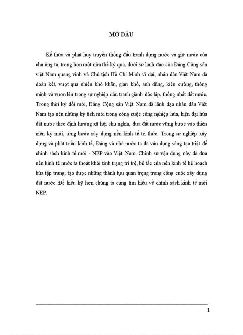 image for page Chính sách kinh tế mới NEP