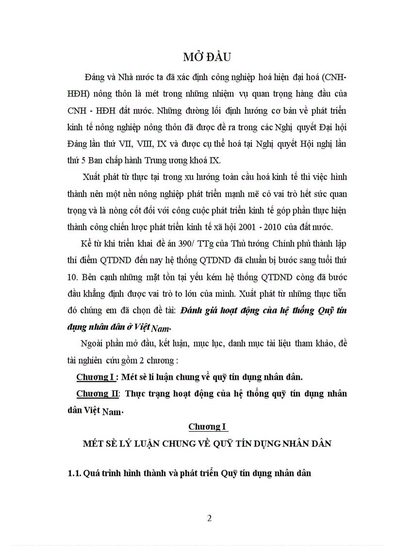 image for page Đánh giá hoạt động của hệ thống Quỹ tín dụng nhân dân ở Việt Nam