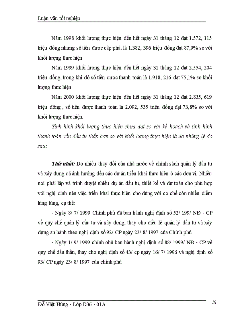 image for page Báo cáo thực tập tại Vụ Đầu tư