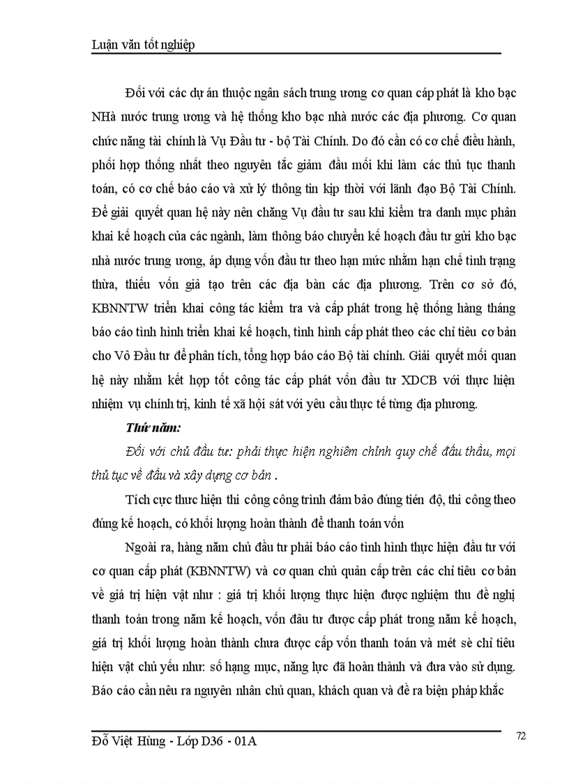 image for page Báo cáo thực tập tại Vụ Đầu tư