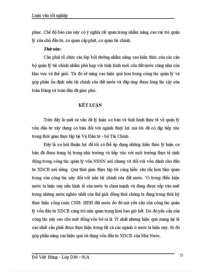 image for page Báo cáo thực tập tại Vụ Đầu tư