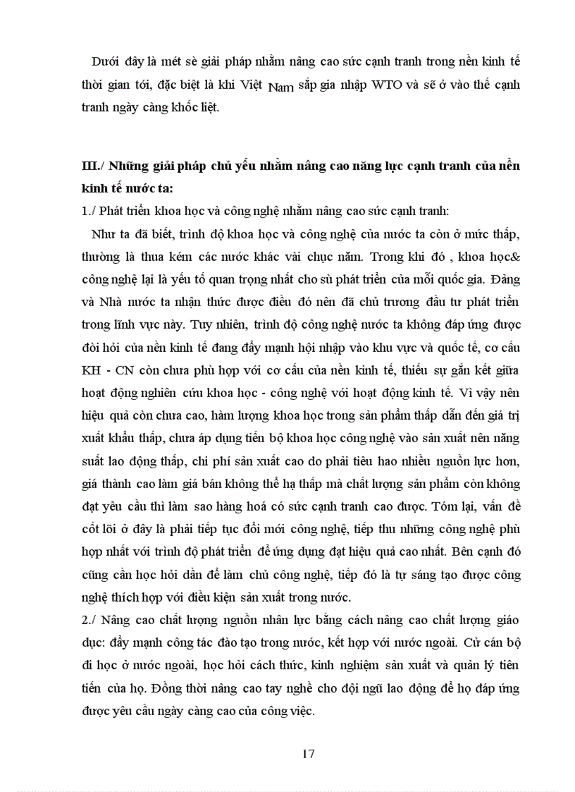 image for page Nâng cao năng lực cạnh tranh của nền kinh tế Việt Nam trong quá trình hội nhập kinh tế khu vực và quốc tế