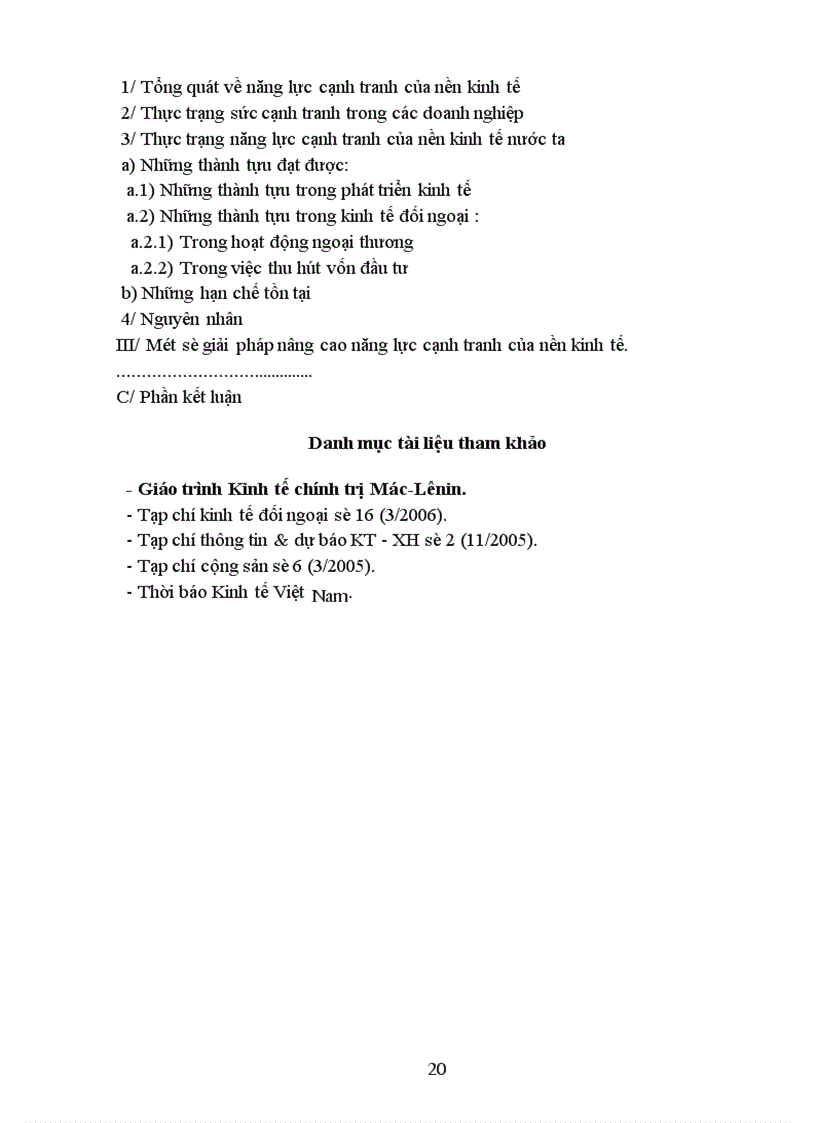 image for page Nâng cao năng lực cạnh tranh của nền kinh tế Việt Nam trong quá trình hội nhập kinh tế khu vực và quốc tế