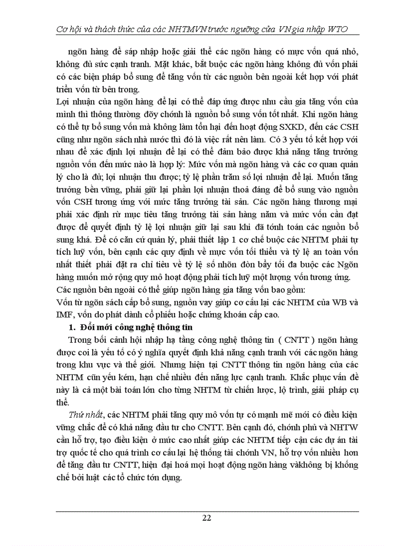 image for page Cơ hội và thách thức của các NHTMVN trước ngưỡng cửa VN gia nhập WTO