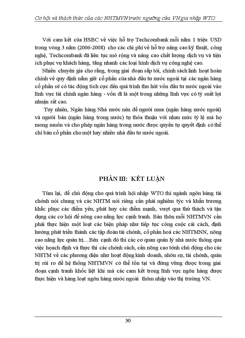 image for page Cơ hội và thách thức của các NHTMVN trước ngưỡng cửa VN gia nhập WTO