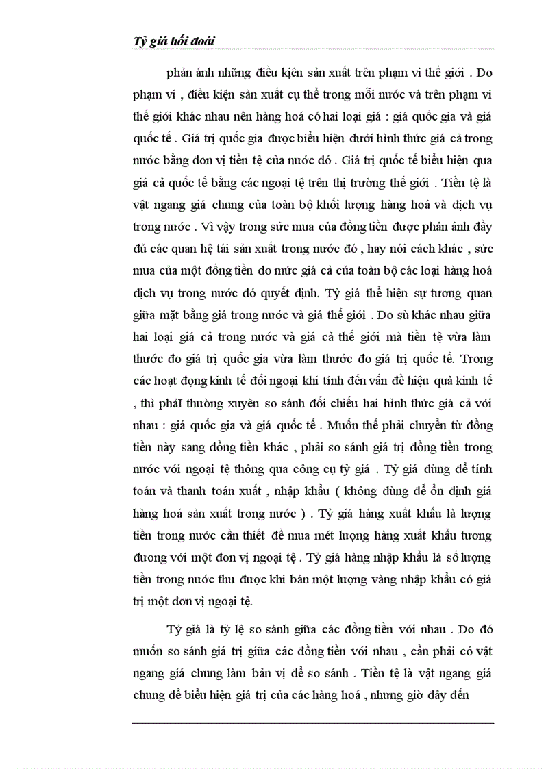 image for page Tỷ giá hối đoái và quản lý tỷ giá hối đoái ở Việt Nam hiện nay