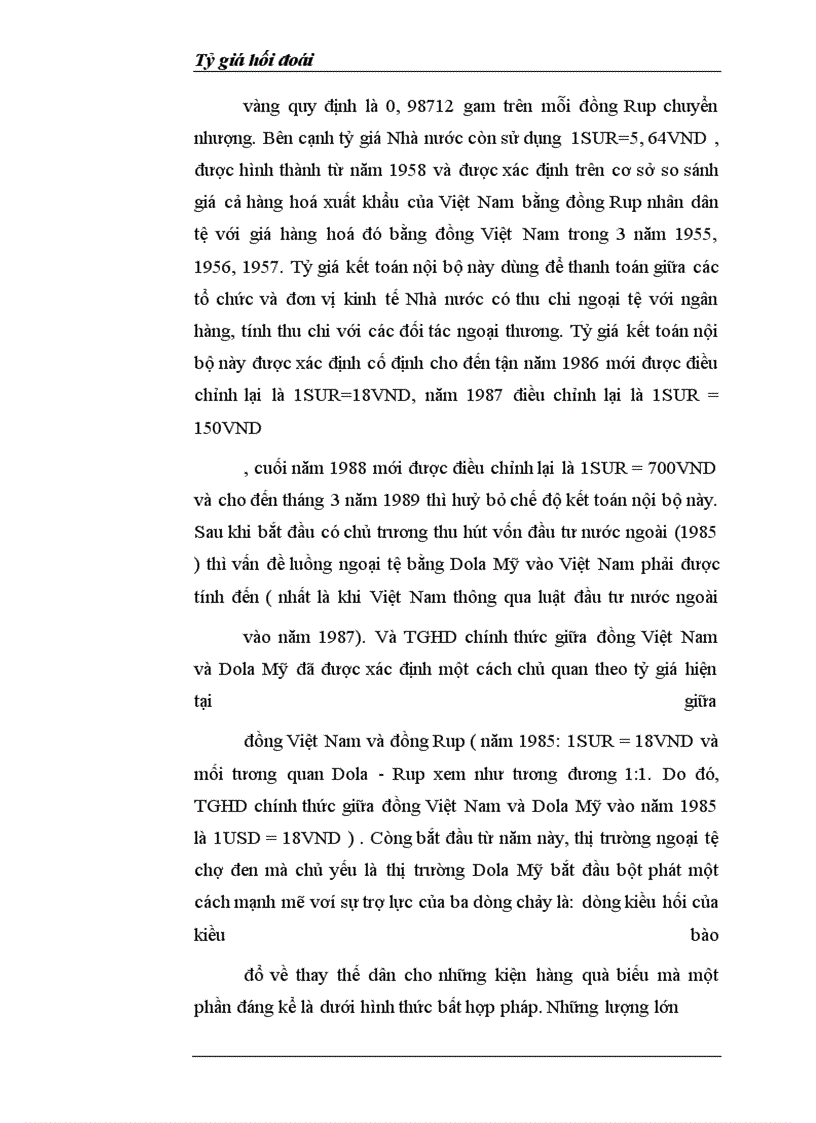 image for page Tỷ giá hối đoái và quản lý tỷ giá hối đoái ở Việt Nam hiện nay