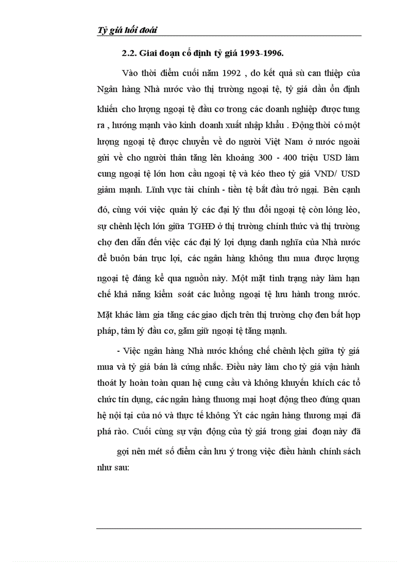 image for page Tỷ giá hối đoái và quản lý tỷ giá hối đoái ở Việt Nam hiện nay