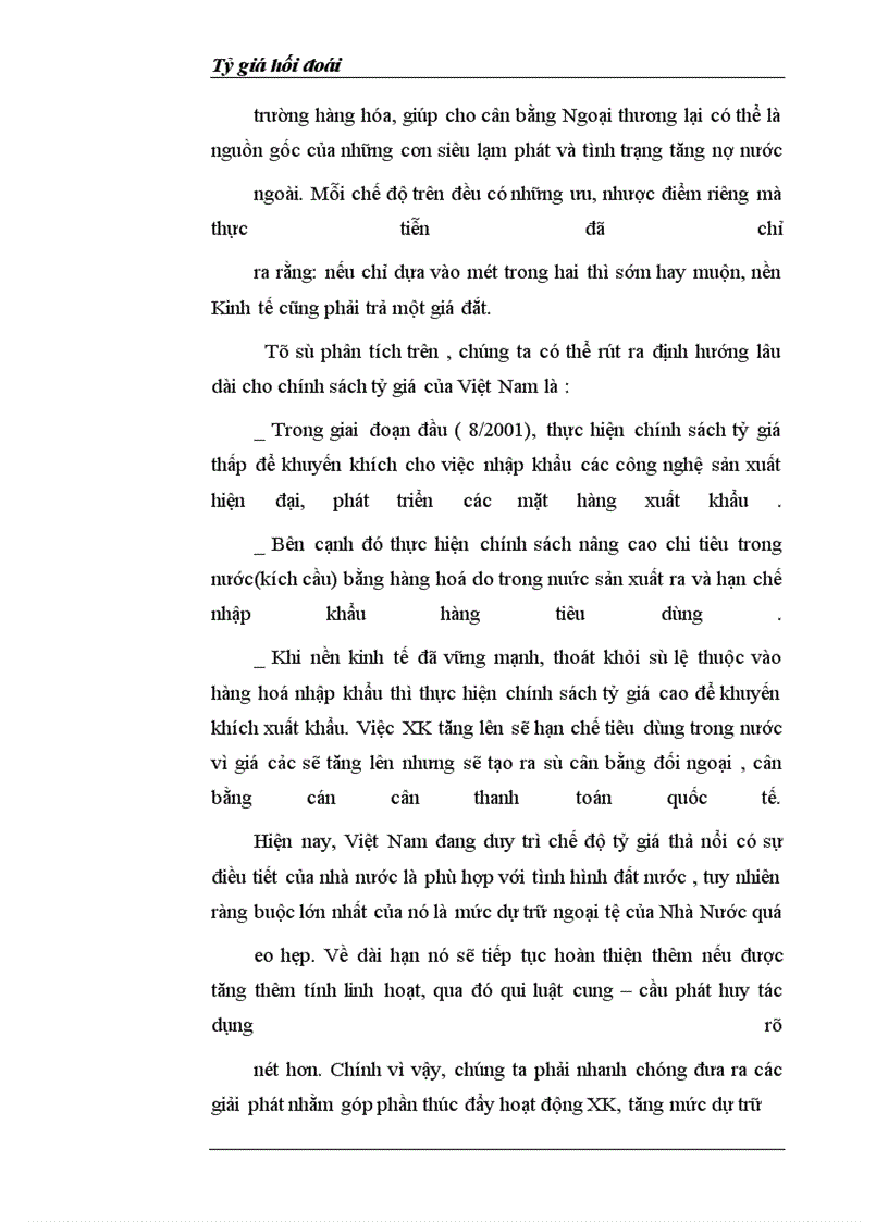 image for page Tỷ giá hối đoái và quản lý tỷ giá hối đoái ở Việt Nam hiện nay