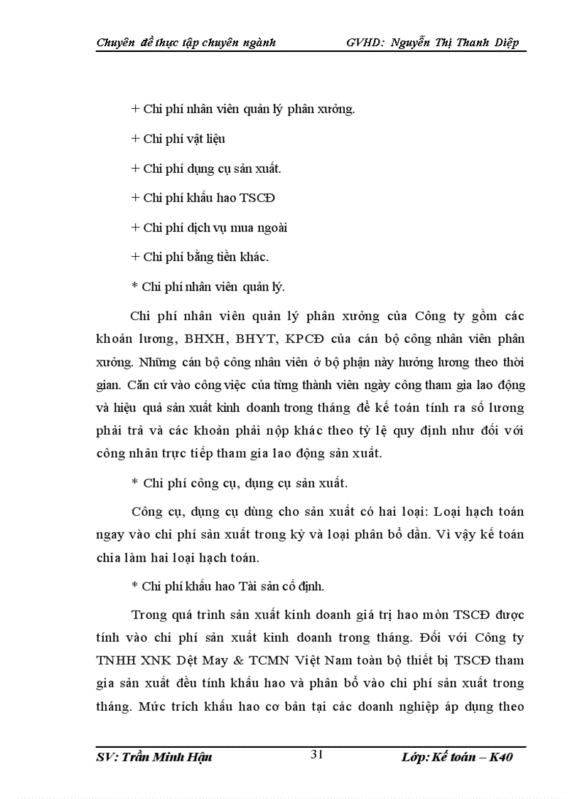 image for page Hoàn thiện kế toán tập hợp chi phí sản xuất và tính giá thành sản phẩm tại Công ty TNHH XNK Dệt May & TCMN Việt Nam